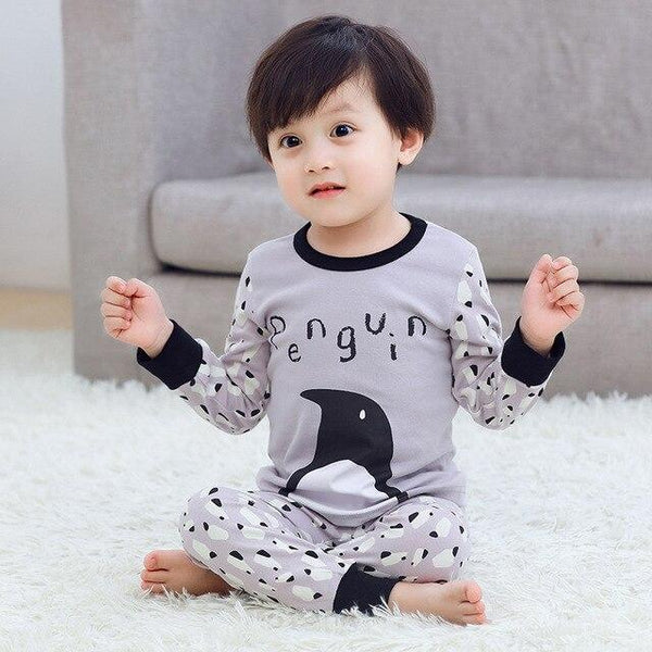 2-13T Children's Cartoon Pajamas Set Cotton Sleepwear For Kids Winter Boys Girls Pyjamas Baby Clothes Cute Pijamas Home Clothing