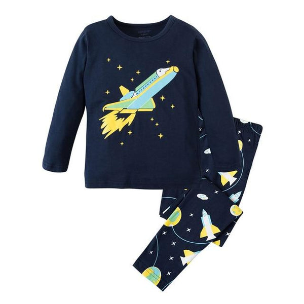 Children Clothes Baby 2pc Long Sleeve Cotton Pajamas Sets Kids Sleepwear Girls Christmas Pajamas Princess Clothes Boys Pyjamas
