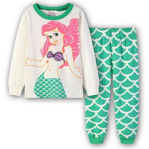 New Sale High Quality Autumn Baby Girls Pajamas Sets Sports Suit Long Sleeve T-shirt +Pants Kids Childrens Clothing Sets  YW264