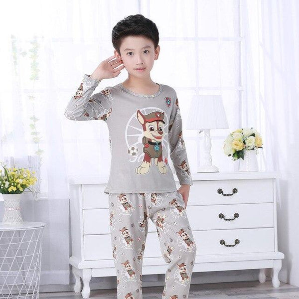 Cartoon Children long Sleeve Pajamas Boy Girl autumn sleepwear Baby nighty Suit Child bedgown Clothes kids lovely pyjamas suit