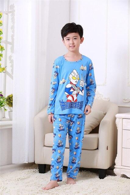 Cartoon Children long Sleeve Pajamas Boy Girl autumn sleepwear Baby nighty Suit Child bedgown Clothes kids lovely pyjamas suit