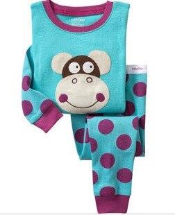 Baby Girls Summer Long Sleeve Cotton Pajamas Sets Kids Pijamas Infantil Baby Nightgowns Sleepwear roupas infantis menina