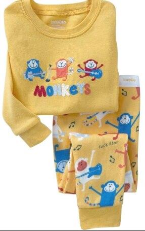 Baby Girls Summer Long Sleeve Cotton Pajamas Sets Kids Pijamas Infantil Baby Nightgowns Sleepwear roupas infantis menina