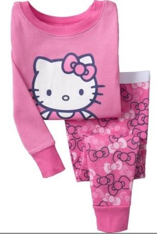 Baby Girls Summer Long Sleeve Cotton Pajamas Sets Kids Pijamas Infantil Baby Nightgowns Sleepwear roupas infantis menina