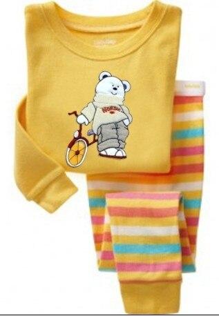 Baby Girls Summer Long Sleeve Cotton Pajamas Sets Kids Pijamas Infantil Baby Nightgowns Sleepwear roupas infantis menina