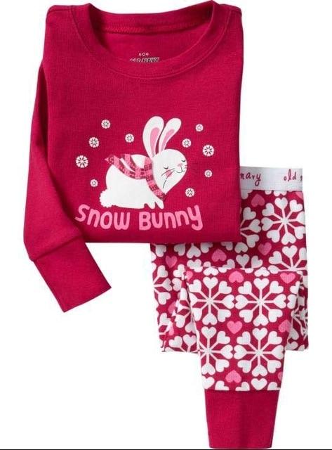 Baby Girls Summer Long Sleeve Cotton Pajamas Sets Kids Pijamas Infantil Baby Nightgowns Sleepwear roupas infantis menina