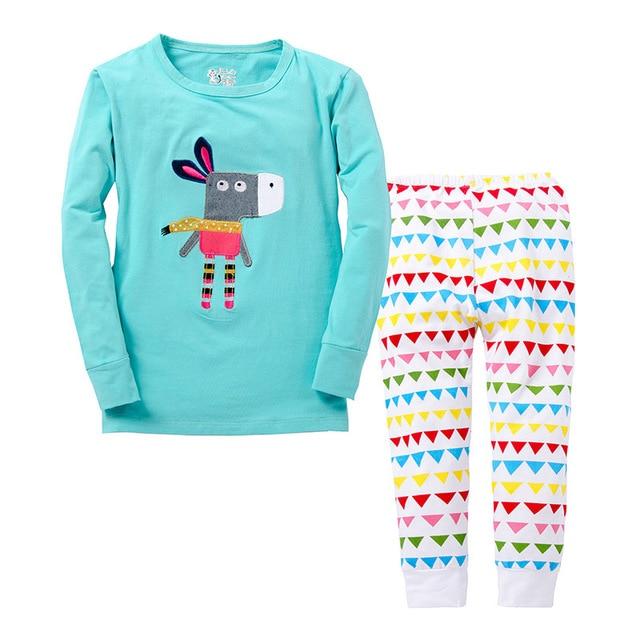 100 Cotton Full Sleeve Hero Cartoon Sleepwear Baby Nightwear Children Pajamas Sets Pijamas Unicornio Boys Clothes Girls PJS