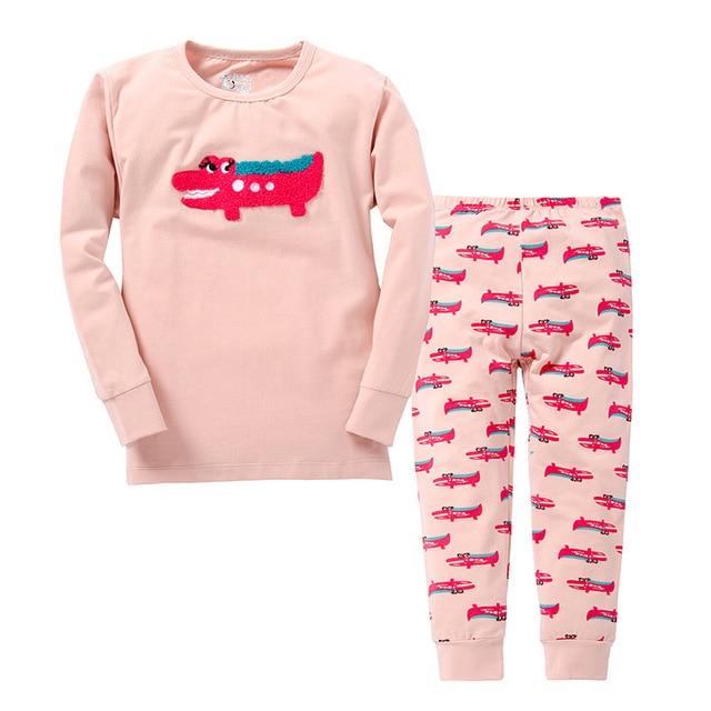 100 Cotton Full Sleeve Hero Cartoon Sleepwear Baby Nightwear Children Pajamas Sets Pijamas Unicornio Boys Clothes Girls PJS