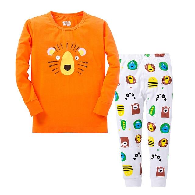 100 Cotton Full Sleeve Hero Cartoon Sleepwear Baby Nightwear Children Pajamas Sets Pijamas Unicornio Boys Clothes Girls PJS