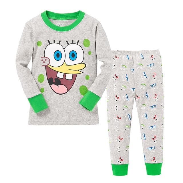 100 Cotton Full Sleeve Hero Cartoon Sleepwear Baby Nightwear Children Pajamas Sets Pijamas Unicornio Boys Clothes Girls PJS