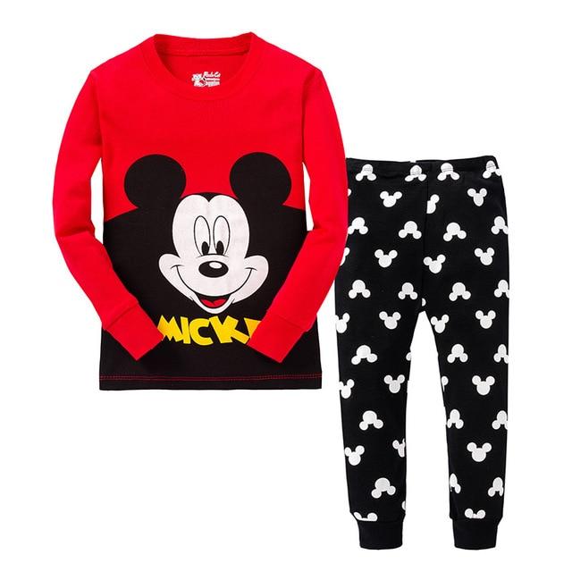 100 Cotton Full Sleeve Hero Cartoon Sleepwear Baby Nightwear Children Pajamas Sets Pijamas Unicornio Boys Clothes Girls PJS