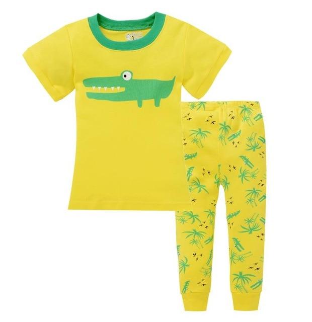 100 Cotton Full Sleeve Hero Cartoon Sleepwear Baby Nightwear Children Pajamas Sets Pijamas Unicornio Boys Clothes Girls PJS