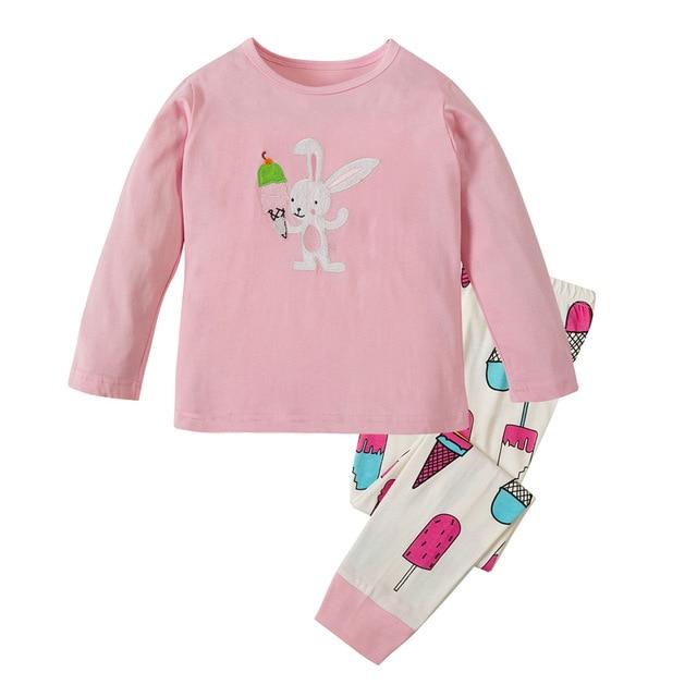 100 Cotton Full Sleeve Hero Cartoon Sleepwear Baby Nightwear Children Pajamas Sets Pijamas Unicornio Boys Clothes Girls PJS