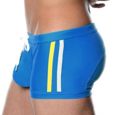 Brand Sexy Men Swimwear Men's Swimsuits Surf Board Beach Wear Man Swimming Trunks Boxer Shorts Swim Suits Gay Pouch size XL