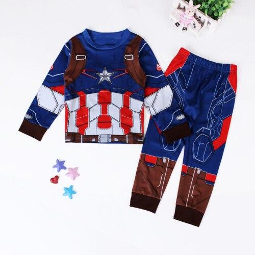 2016 Autumn Hulk Pajamas For Boys Super Hero Pajamas Pants Batman Iron Man Tracksuit Spiderman Batman Pajamas Suits Sleepwear