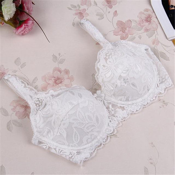 Fashion Women Sexy Underwear  Bra Push Up Padded Lace Sheer Bra 32-40 B 7 Colors t6