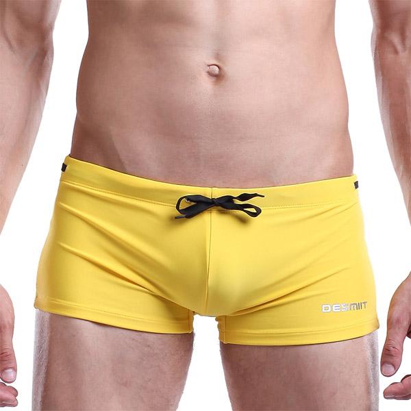 Hot Swimwear Men Breathable Men's Swimsuits Swim Trunks Boxer Briefs Sunga Swim Suits Maillot De Bain Beach Shorts Desmiit Brand