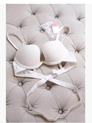 Low-cut racerback loading wedding dress evening dress plus size seamless underwear push up invisible bra cover