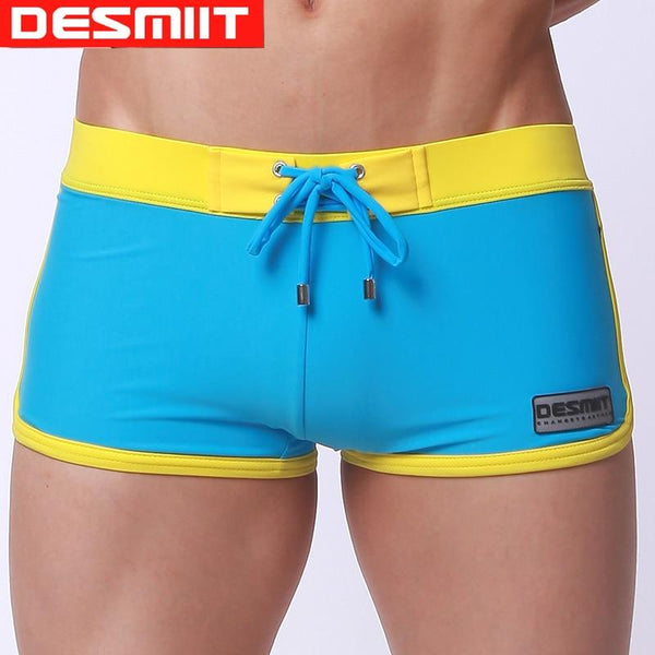 2016 New Men's Swimwear Sexy High Quality Men's Swimming Trunks Men's Beachwear Sexy Swimsuit for Men Brand Desmiit Sunga Briefs