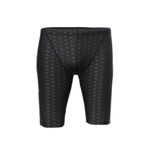 Hot Men Swimwear Powerful Black Mens Swimming Trunks Shark Skin Large Size Breathble Swimming Shorts For Men Adjustable Waist