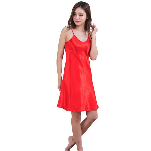 Blue Oversize Female Satin Rayon Nightgown Lady Sexy Spaghetti Strap Night Dress Women Nighties Sleeveles Sleepwear Nightwear