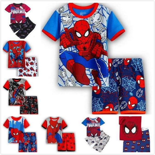 Hot Summer Kids Pajamas Baby Boys Gilrs Clothing 2017 top quality Costume Short Sleeve Pijamas children Sleepwear Sets