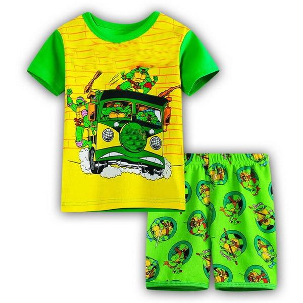 Hot Summer Kids Pajamas Baby Boys Gilrs Clothing 2017 top quality Costume Short Sleeve Pijamas children Sleepwear Sets