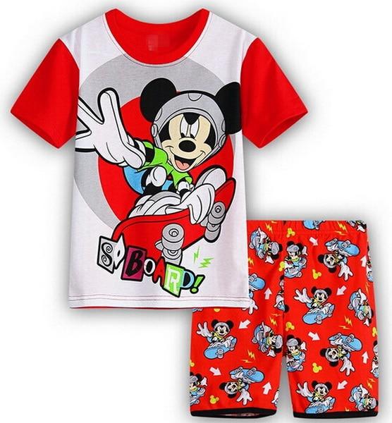 Hot Summer Kids Pajamas Baby Boys Gilrs Clothing 2017 top quality Costume Short Sleeve Pijamas children Sleepwear Sets