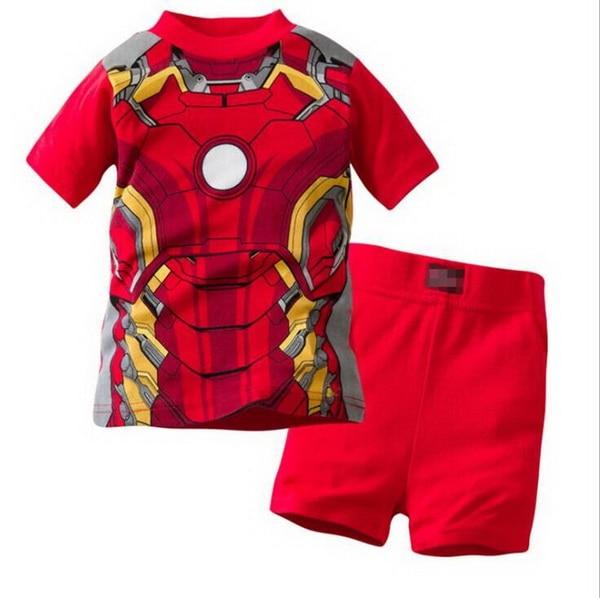 Hot Summer Kids Pajamas Baby Boys Gilrs Clothing 2017 top quality Costume Short Sleeve Pijamas children Sleepwear Sets