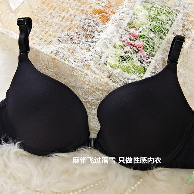 front button bra adjustable push up candy color glossy summer underwear sexy bra free shipping on sale