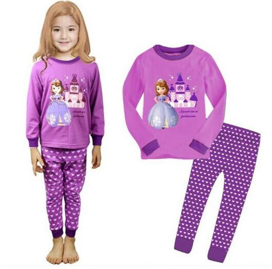 New Children Pajamas Set Kids Baby Girl Boys Cartoon Casual Pijamas Kids long sleeve Pyjamas Sleepwear Nightgown