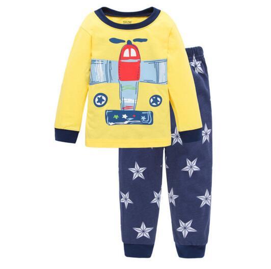 New Children Pajamas Set Kids Baby Girl Boys Cartoon Casual Pijamas Kids long sleeve Pyjamas Sleepwear Nightgown