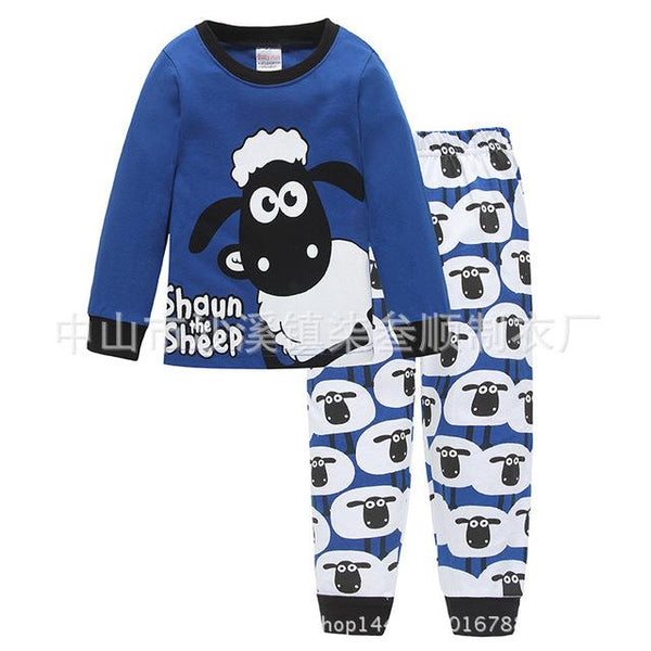 New Children Pajamas Set Kids Baby Girl Boys Cartoon Casual Pijamas Kids long sleeve Pyjamas Sleepwear Nightgown