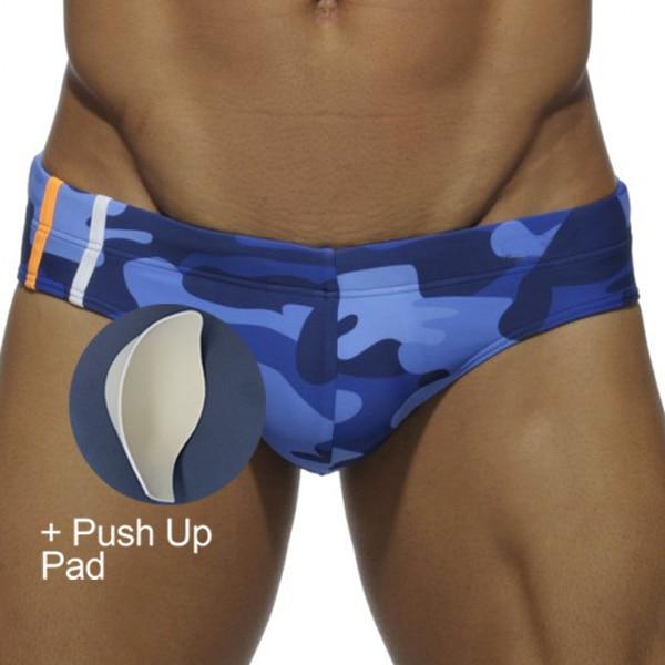 FREE Gift Push Up Pad New Swimwear Men Sexy Mens Swim Briefs Low Waist Swimming Trunks Swimsuit Gay Mens Swimwear Swim Shorts
