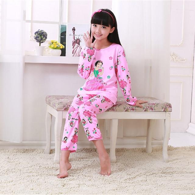 Children Pajamas New Sale 2017 Autumn&Winter Baby Sleepwears Suits Lovely Girls Pyjamas boys Cartoon Pijamas Kids Clothing set