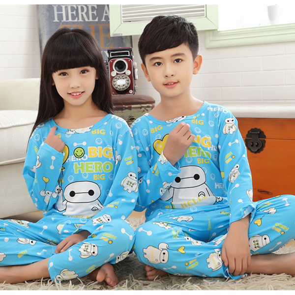 Children Pajamas New Sale 2017 Autumn&Winter Baby Sleepwears Suits Lovely Girls Pyjamas boys Cartoon Pijamas Kids Clothing set
