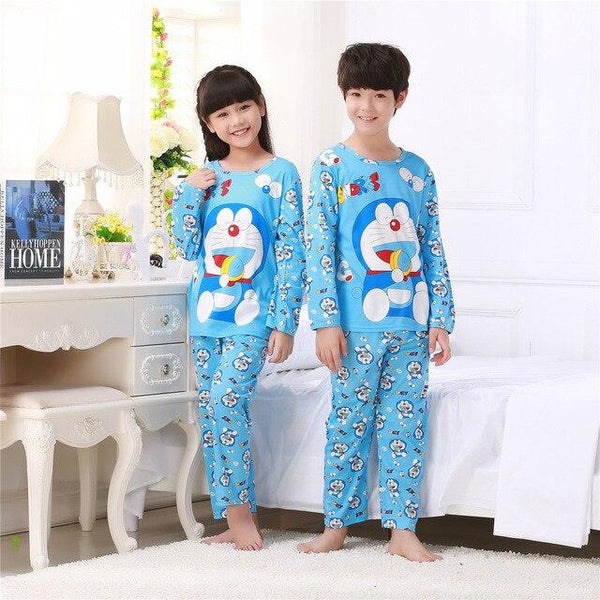 Children Pajamas New Sale 2017 Autumn&Winter Baby Sleepwears Suits Lovely Girls Pyjamas boys Cartoon Pijamas Kids Clothing set