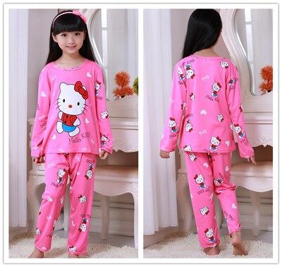 Children Pajamas New Sale 2017 Autumn&Winter Baby Sleepwears Suits Lovely Girls Pyjamas boys Cartoon Pijamas Kids Clothing set