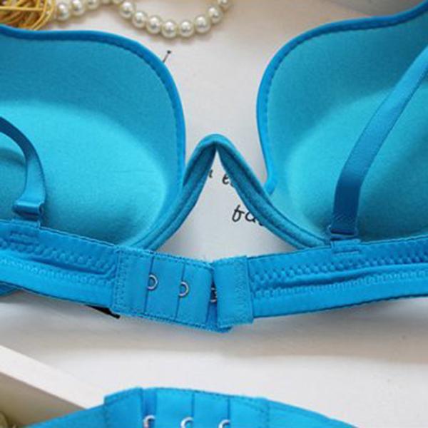 Sexy Deep U Plunge Bra LowCut Convertible Halter Multipoint Push Up Bra 32-38B