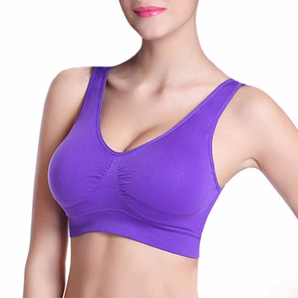 Sexy women push up bra big size backless padded bras plus size comfortable wireless brassiere breathable seamless bra