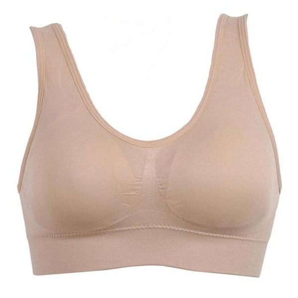 Sexy women push up bra big size backless padded bras plus size comfortable wireless brassiere breathable seamless bra