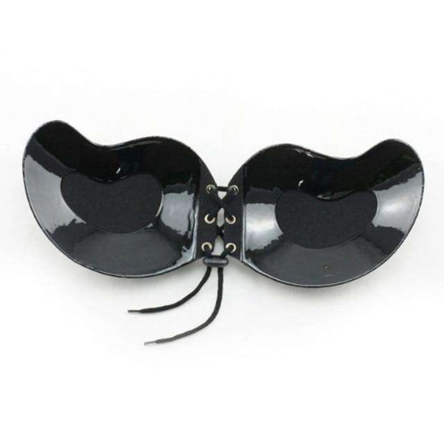 Sexy Women Strapless Push Up Bra Silicone Mango Shape Self-Adhesive Front Bust Sexy breathable invisible bra