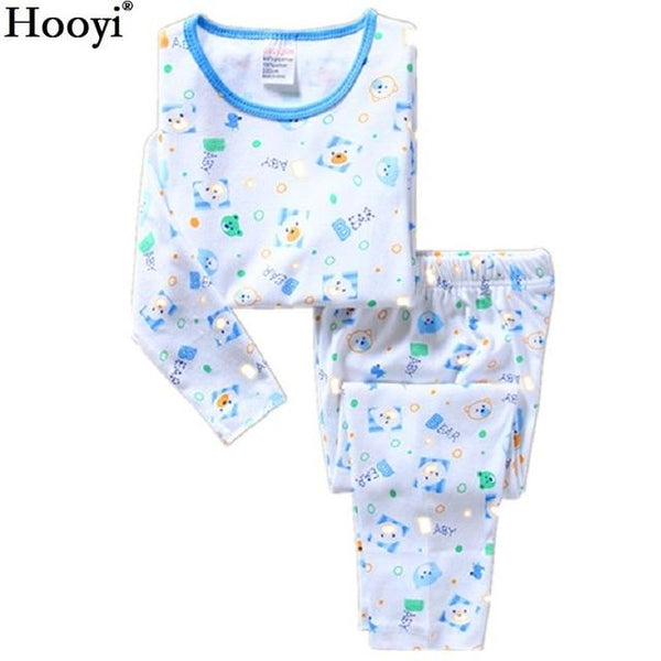 Cute Sheep Children Pajamas Sets Kids Sleepwear suit Sleeved T-Shirts Trousers Boy clothes Pj's Infant pijama Fashion Tops Pant