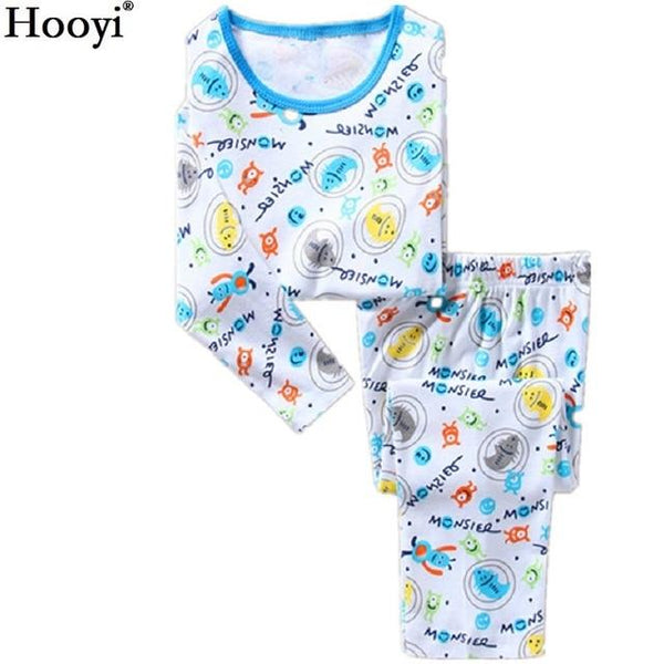 Cute Sheep Children Pajamas Sets Kids Sleepwear suit Sleeved T-Shirts Trousers Boy clothes Pj's Infant pijama Fashion Tops Pant