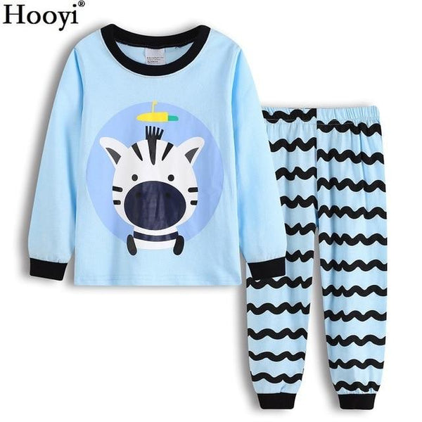 Cute Sheep Children Pajamas Sets Kids Sleepwear suit Sleeved T-Shirts Trousers Boy clothes Pj's Infant pijama Fashion Tops Pant