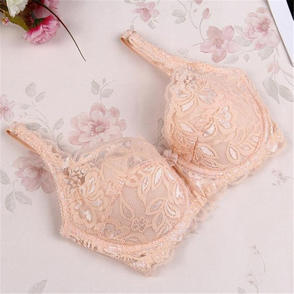 Sexy Floral Lace Padded Bra Thin ralette bras for women Adjuted Underwear Women Lace Bra Brassiere Sexy Lingerie