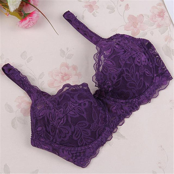 Sexy Floral Lace Padded Bra Thin ralette bras for women Adjuted Underwear Women Lace Bra Brassiere Sexy Lingerie