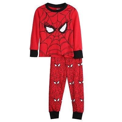 New Kids Baby Boy Spiderman Top Pant Sleepwear Pajamas Nightwear Pjs Clothes Set