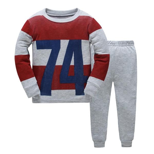 Boys Pajamas Set Cartoon kids Sleepwear Girls cute Home pajamas Children Pajamas Set Bear pattern Girls cotton pyjamas size 2-7Y