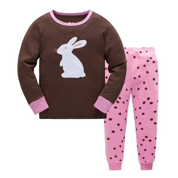 Boys Pajamas Set Cartoon kids Sleepwear Girls cute Home pajamas Children Pajamas Set Bear pattern Girls cotton pyjamas size 2-7Y